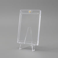 Empty 35PT magnetic card holder on its clear display stand, neutral background