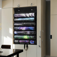 Hanging Playmat Tube Organizer | 7 or 13 Slots, Door Hooks | Fits Standard Playmat Tubes - Slabworks 7