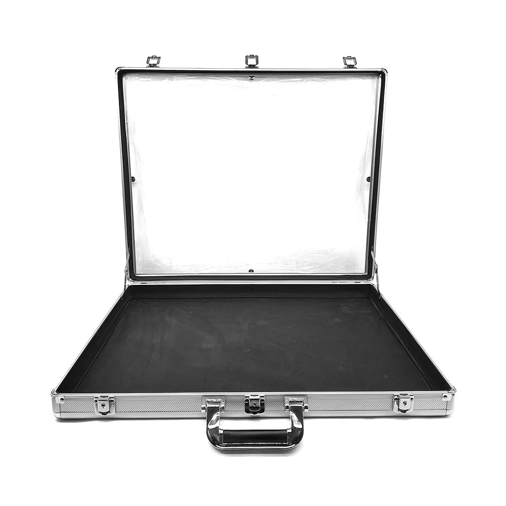 Portable Card Show Display Case | Lockable, Aluminum & Glass | Fits PSA, BGS, CGC Slabs - Slabworks 5