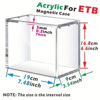 ETB Acrylic Display Case 3-Pack | Magnetic Lid, UV Resistant, Stackable - Slabworks - 4
