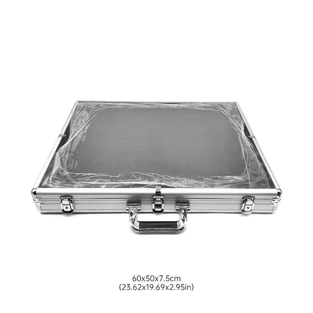 Portable Card Show Display Case | Lockable, Aluminum & Glass | Fits PSA, BGS, CGC Slabs - Slabworks 8