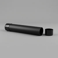Playmat storage tube on a neutral background with one faceted end cap removed